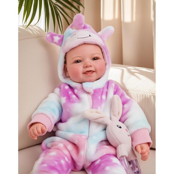 🆕17inch Large Realistic Cute Soft Body Baby Doll Real Life Baby Dolls Girls - Picture 8 of 9